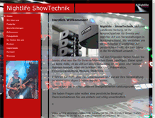 Tablet Screenshot of nightlife-showtechnik.de